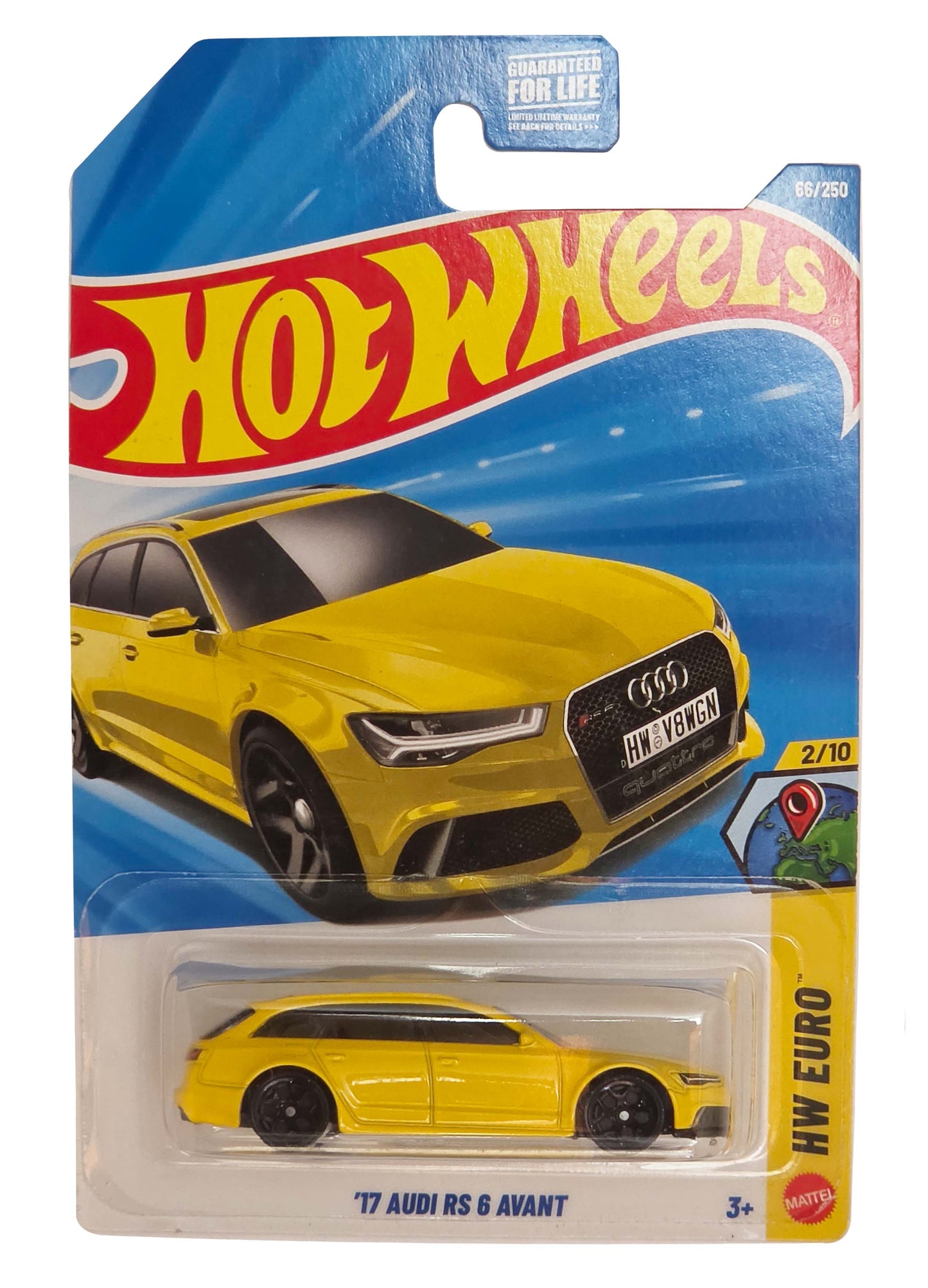 Hotwheels ´17 AUDI RS 6 AVANT AMARILLO