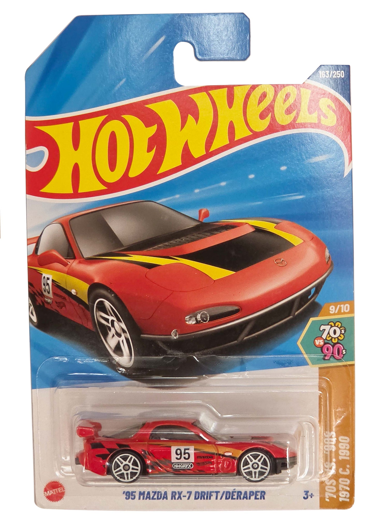 Hotwheels '95 MAZDA RX7 DRIFT ROJO