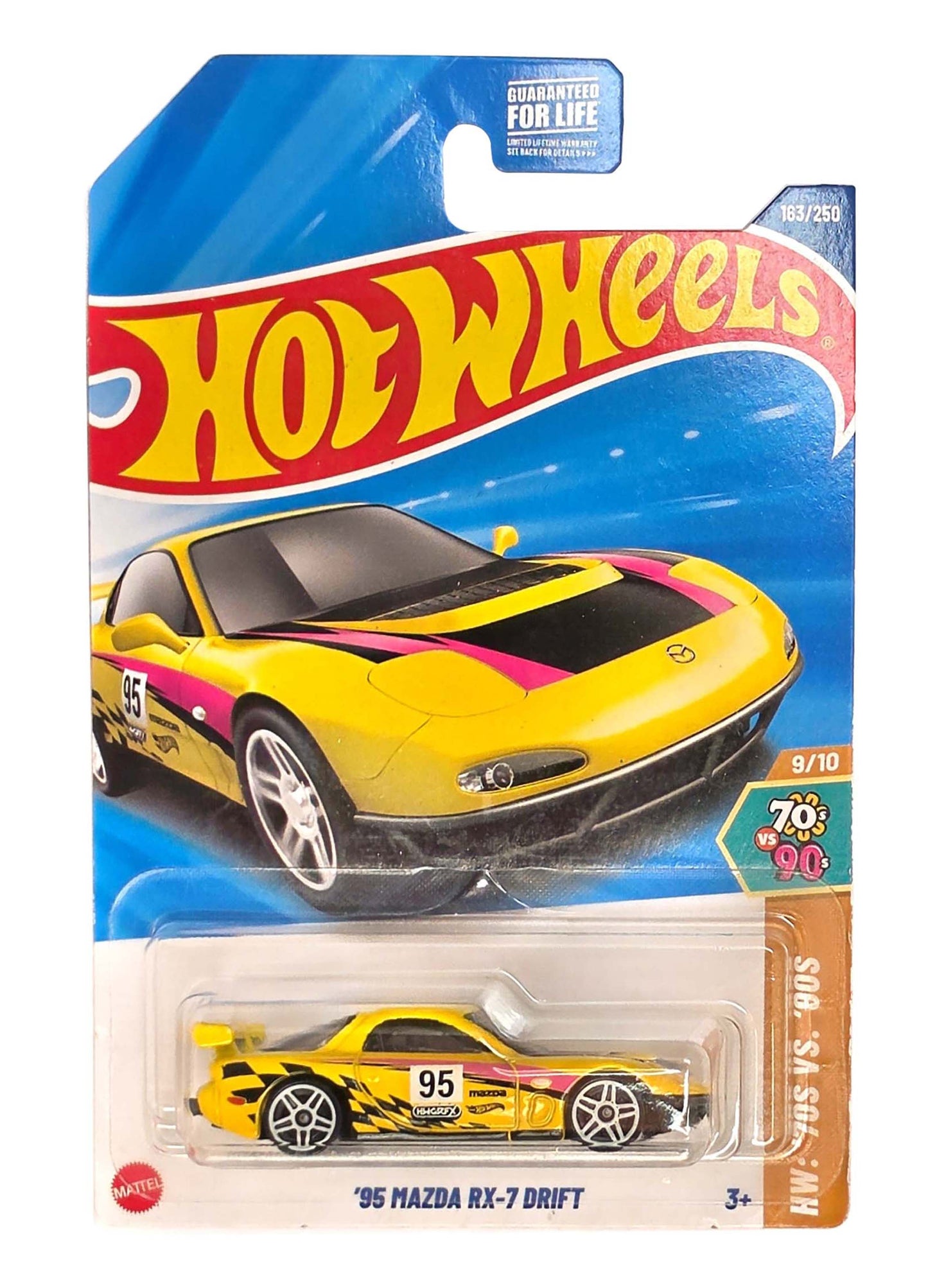 Hotwheels ´95 MAZDA RX-7 DRIFT AMARILLO