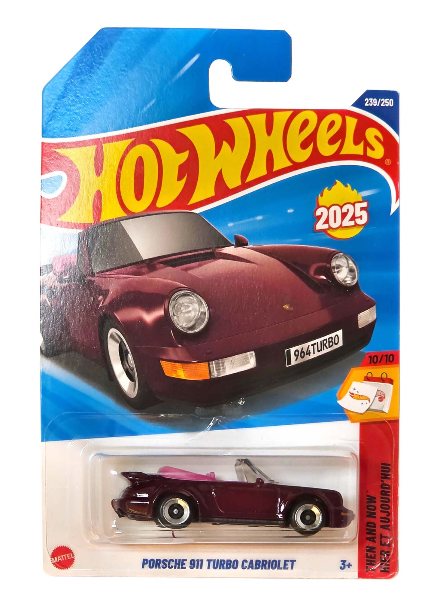 Hotwheels PORSCHE 911 TURBO CABRIOLET ROJO