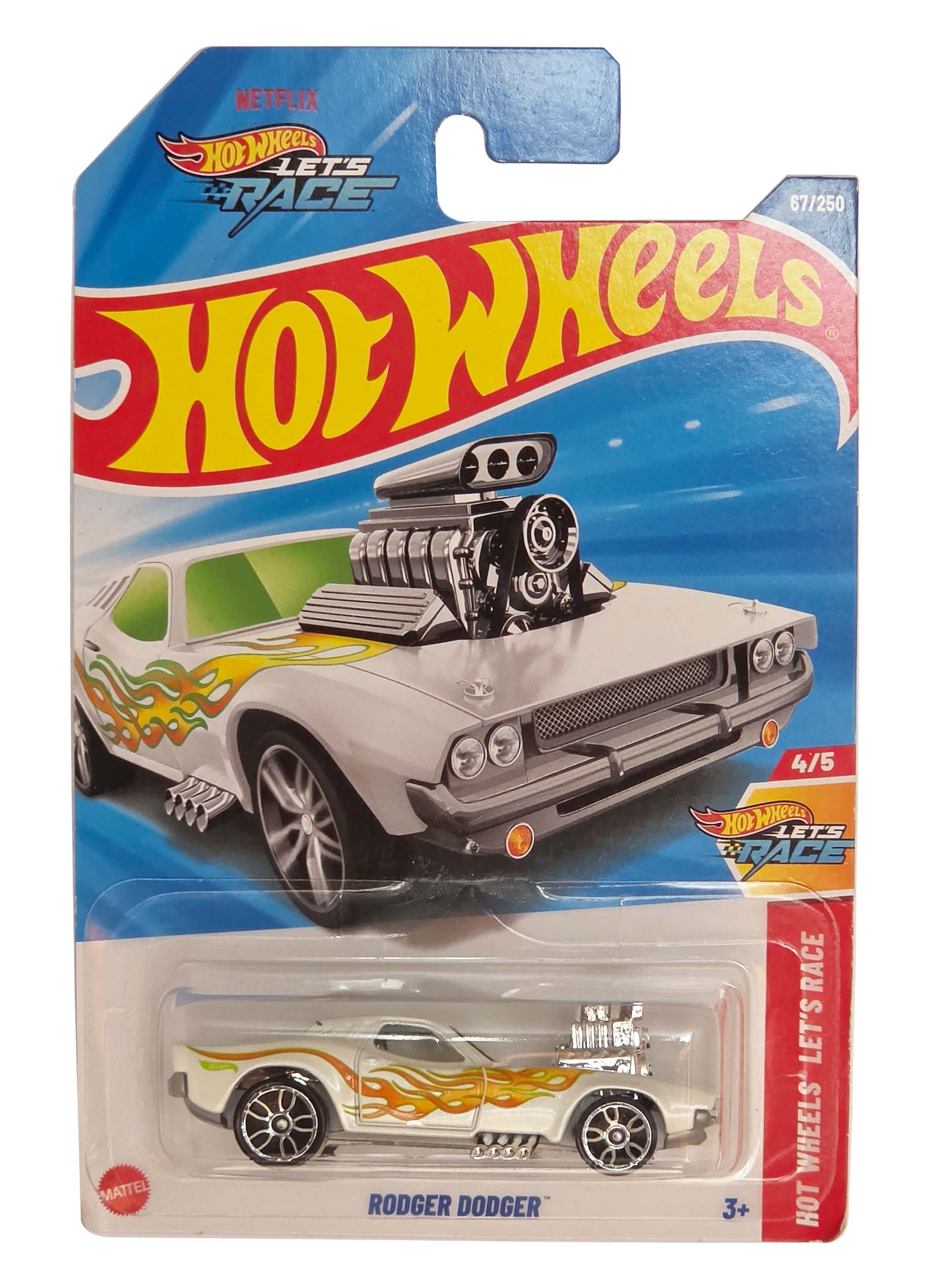 Hotwheels RODGER DODGER BLANCO