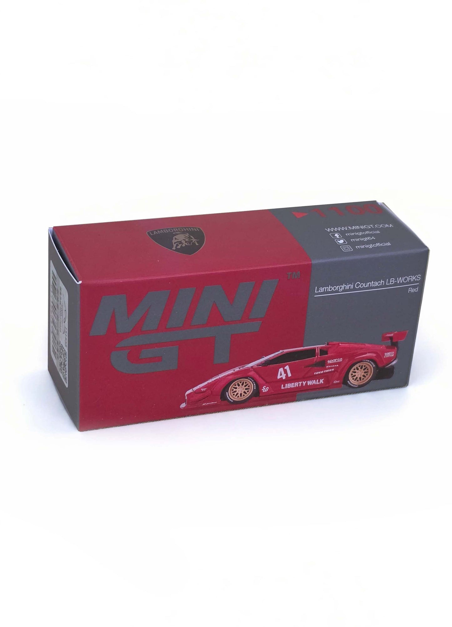 Minigt LAMBORGHINI COUNTACH LB-WORKS RED