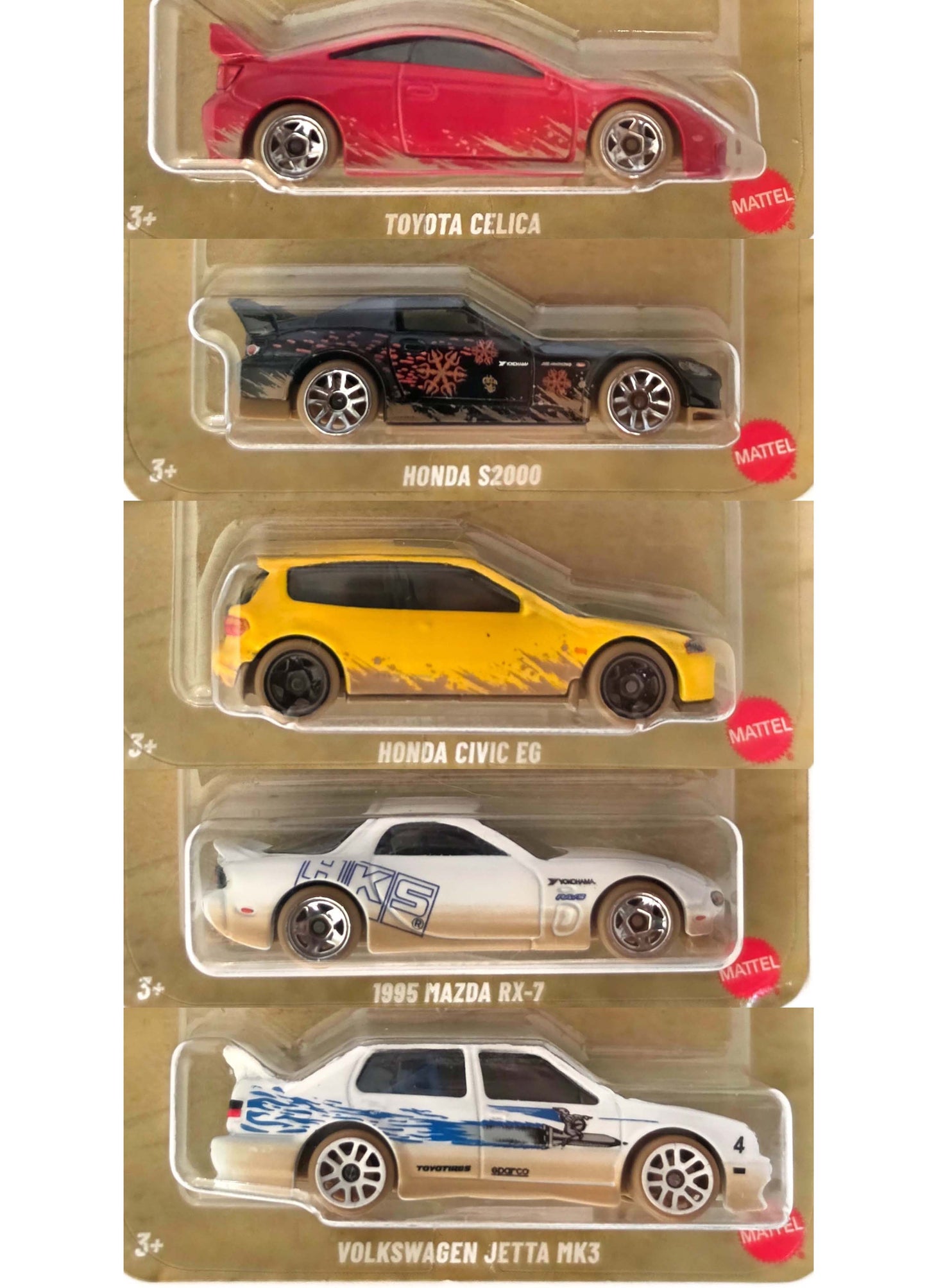 Combo Rápidos y Furiosos Race Off Set Completo Hotwheels (5 unidades)