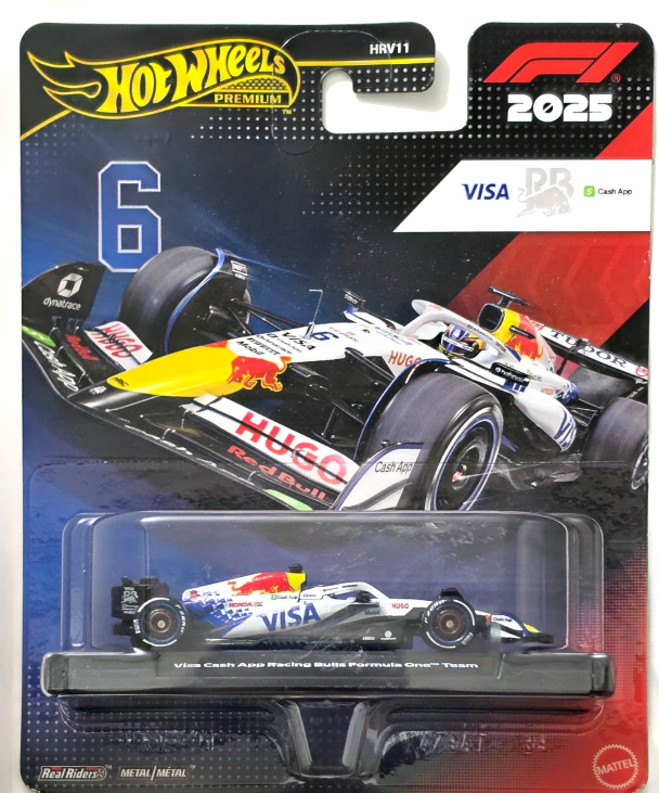 Hotwheels visa cash app racing bulls formula one team 6